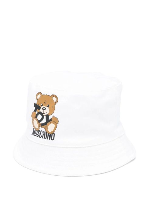 Cappello bucket con stampa Teddy Bear MOSCHINO KIDS | MMX057LPA01/10101